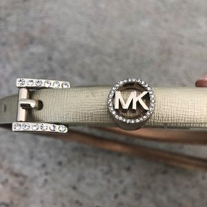 NWOT! Michael Kors Gold Studded Leather Belt